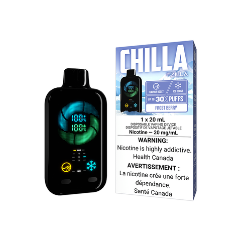 CHILLA BY ZILLA DISPOSABLE - FROST BERRY (5PCS/CTN) 20ML 20MG