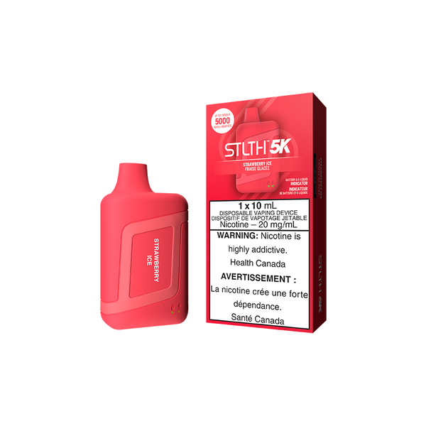 STLTH 5K DISPOSABLE - STRAWBERRY ICE (5PC/CTN)  20MG