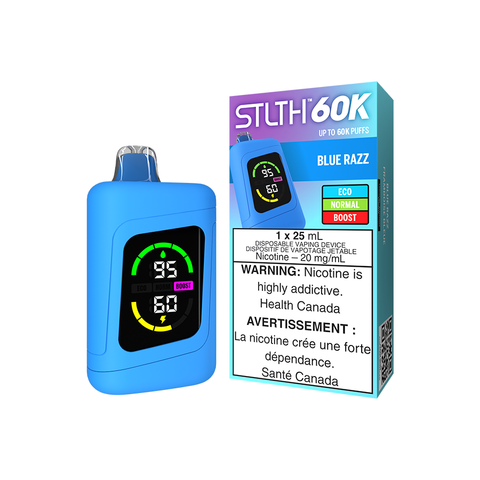STLTH 60K DISPOSABLE - BLUE RAZZ (4PCS/CTN) [AB] 25ML 20MG