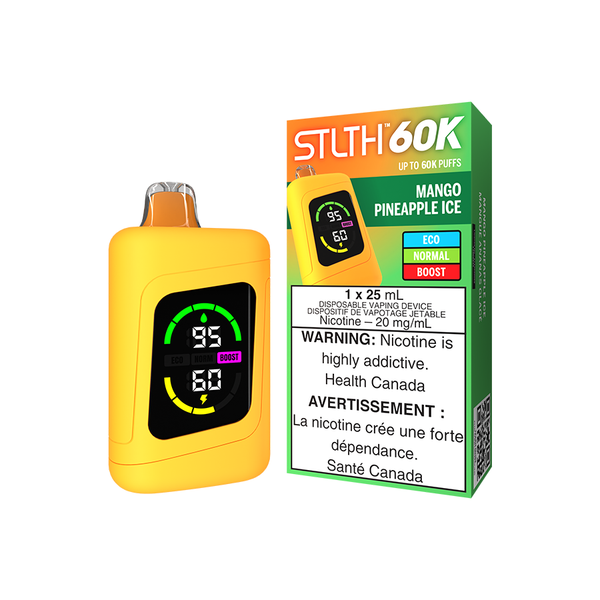 STLTH 60K DISPOSABLE - MANGO PINEAPPLE ICE (4PCS/CTN) [ON] 25ML 20MG