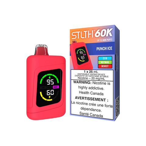STLTH 60K DISPOSABLE - PUNCH ICE (4PCS/CTN) [ON] 25ML 20MG