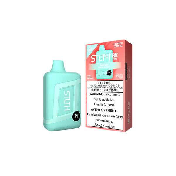 STLTH 8K PRO DISPOSABLE - ARCTIC MINT (5PC/CTN) [ON] 14ML 20MG