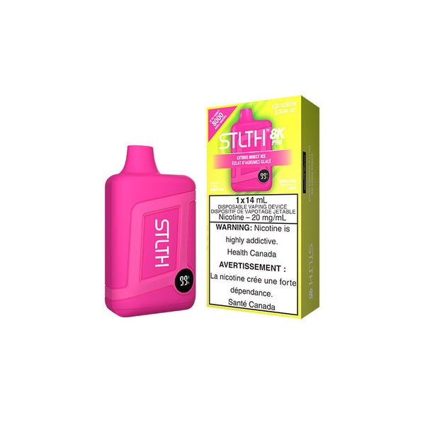 STLTH 8K PRO DISPOSABLE - CITRUS BURST ICE (5PC/CTN)  20MG
