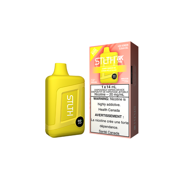 STLTH 8K PRO DISPOSABLE - LEMON SQUEEZE ICE (5PC/CTN)  20MG