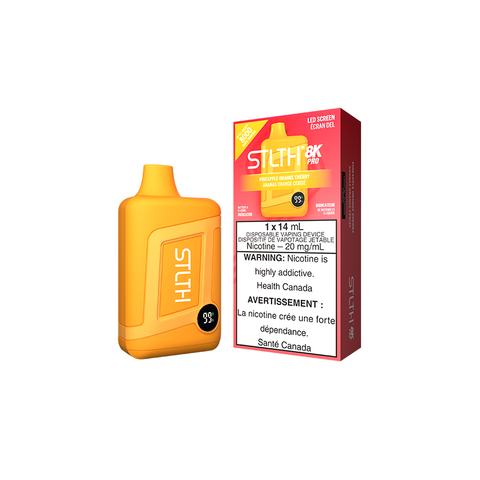 STLTH 8K PRO DISPOSABLE - PINEAPPLE ORANGE CHERRY (5PC/CTN)  20MG