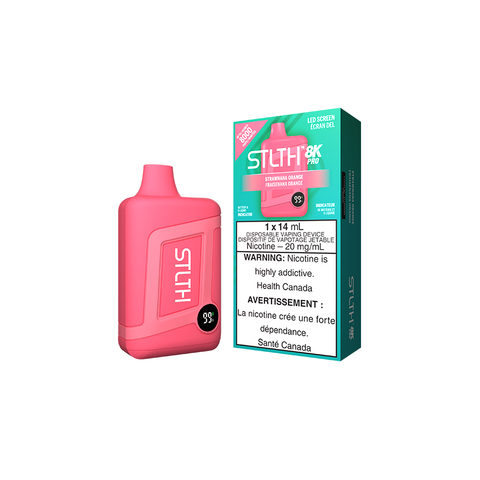 STLTH 8K PRO DISPOSABLE - STRAWNANA ORANGE (5PC/CTN) [ON] 14ML 20MG