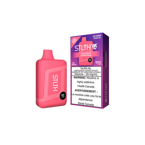 STLTH 8K PRO DISPOSABLE - LYCHEE MELON ICE (5PC/CTN) [AB]  20MG