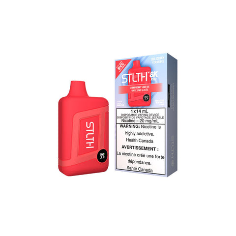 STLTH 8K PRO DISPOSABLE - STRAWBERRY LIME ICE (5PC/CTN) [ON] 14ML 20MG