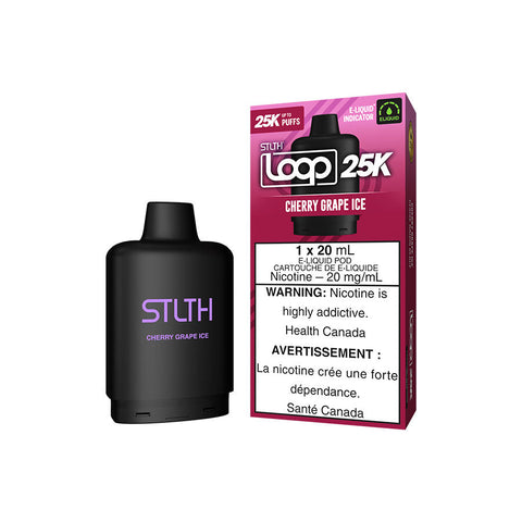 STLTH LOOP 25K POD PACK - CHERRY GRAPE ICE (5PC/CTN) 20ML 20MG