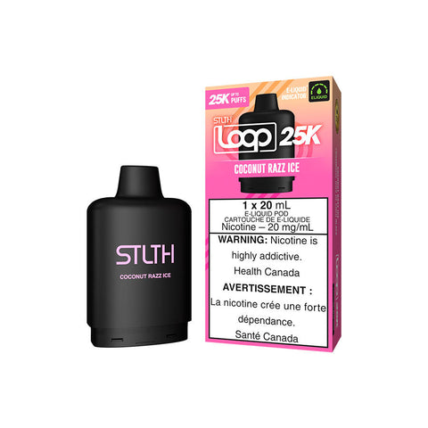 STLTH LOOP 25K POD PACK - COCONUT RAZZ ICE (5PC/CTN) [MB] 20ML 20MG
