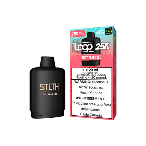 STLTH LOOP 25K POD PACK - JUICY PEACH ICE (5PC/CTN) 20ML 20MG