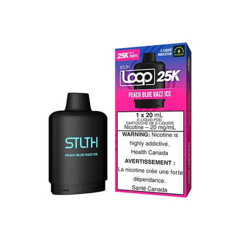STLTH LOOP 25K POD PACK - PEACH BLUE RAZZ ICE (5PC/CTN) 20ML 20MG