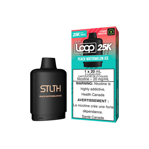 STLTH LOOP 25K POD PACK - PEACH WATERMELON ICE (5PC/CTN) 20ML 20MG