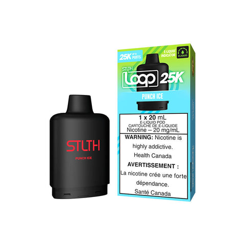 STLTH LOOP 25K POD PACK - PUNCH ICE (5PC/CTN) 20ML 20MG