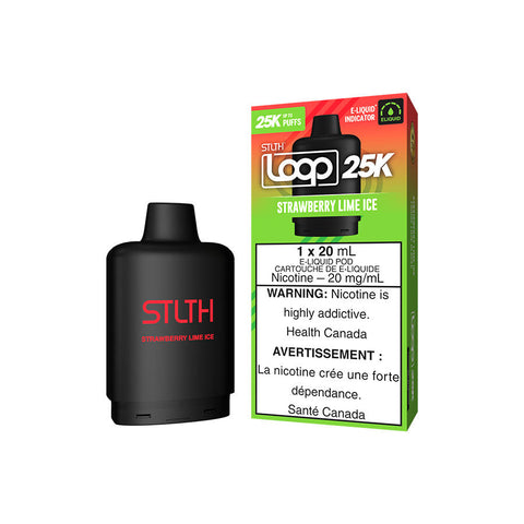 STLTH LOOP 25K POD PACK - STRAWBERRY LIME ICE (5PC/CTN) [AB] 20ML 20MG
