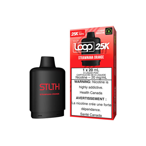 STLTH LOOP 25K POD PACK - STRAWNANA ORANGE (5PC/CTN) [ON] 20ML 20MG
