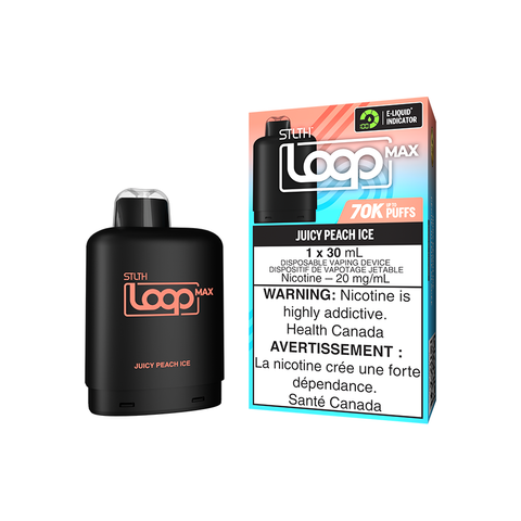 STLTH LOOP MAX POD PACK - JUICY PEACH ICE (4PCS/CTN) [AB] 30ML 20MG