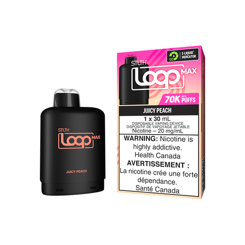 STLTH LOOP MAX POD PACK - JUICY PEACH (4PCS/CTN) [ON] 30ML 20MG