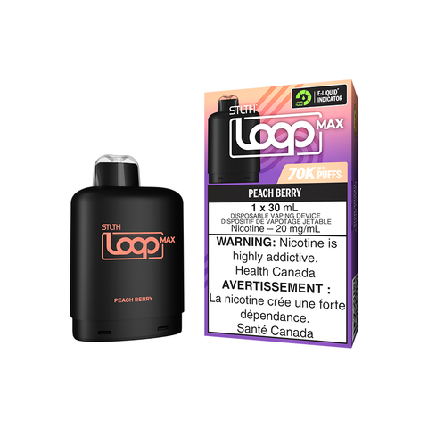 STLTH LOOP MAX POD PACK - PEACH BERRY (4PCS/CTN) [ON] 30ML 20MG