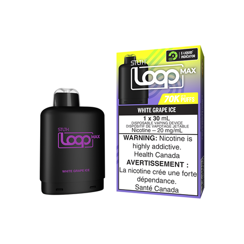 STLTH LOOP MAX POD PACK - WHITE GRAPE ICE (4PCS/CTN) [ON] 30ML 20MG