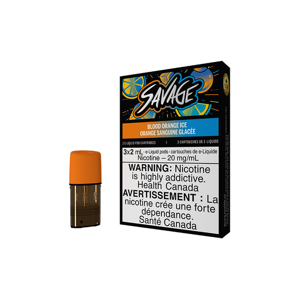 STLTH POD PACK SAVAGE BLOOD ORANGE ICE (3 PACK) [ON]  20MG