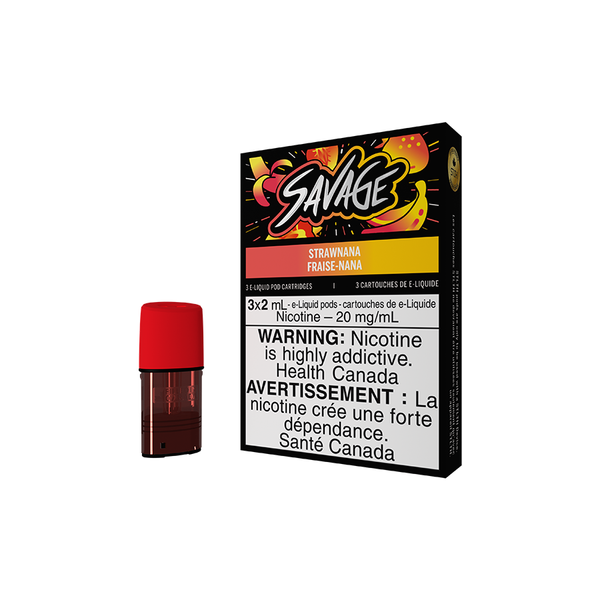 STLTH POD PACK SAVAGE STRAWNANA (3 PACK) [AB]  20MG
