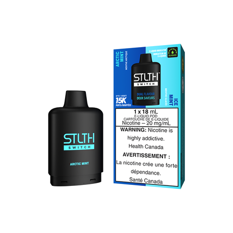 STLTH SWITCH POD PACK - ARCTIC MINT AND ICE MINT (5PC/CTN) [ON] 18ML 20MG