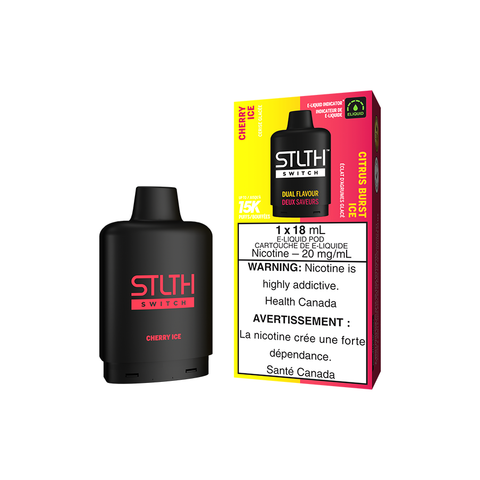 STLTH SWITCH POD PACK - CHERRY ICE AND CITRUS BURST ICE (5PC/CTN) [ON] 18ML 20MG