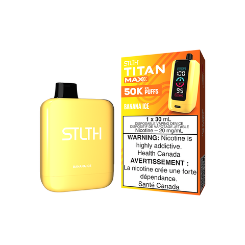 STLTH TITAN MAX DISPOSABLE - BANANA ICE (4PCS/CTN) [AB] 30ML 20MG