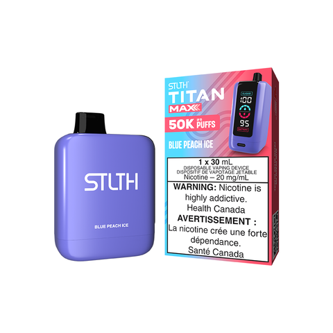 STLTH TITAN MAX DISPOSABLE - BLUE PEACH ICE (4PCS/CTN) [MB] 30ML 20MG