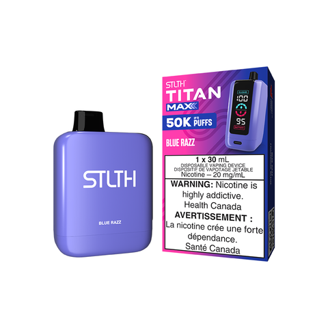 STLTH TITAN MAX DISPOSABLE - BLUE RAZZ (4PCS/CTN) [MB] 30ML 20MG