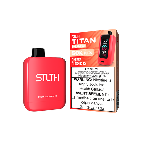 STLTH TITAN MAX DISPOSABLE - CHERRY CLASSIC ICE (4PCS/CTN) [MB] 30ML 20MG