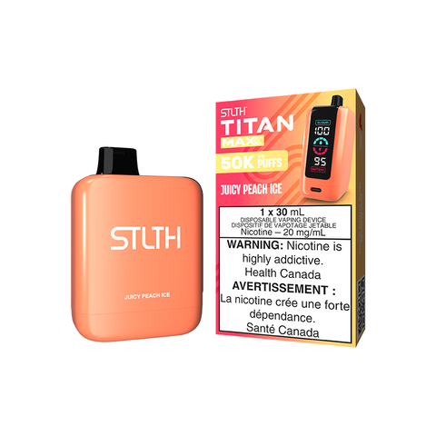 STLTH TITAN MAX DISPOSABLE - JUICY PEACH ICE (4PCS/CTN) [AB] 30ML 20MG