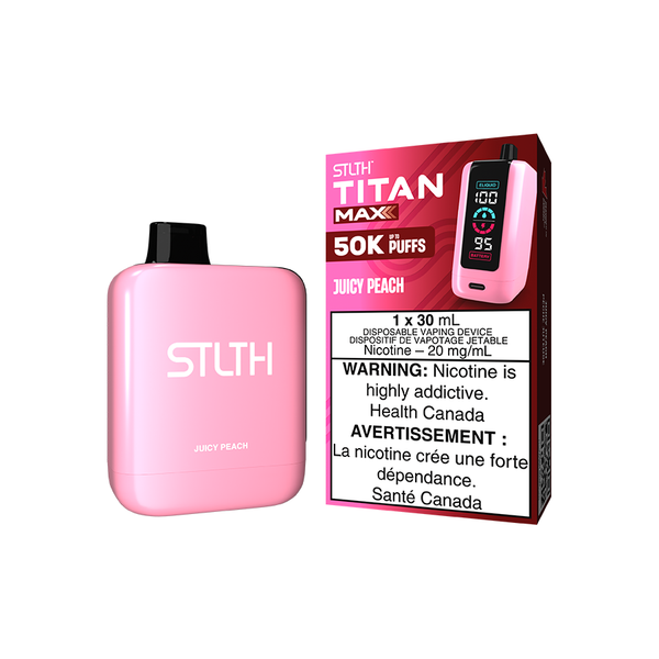 STLTH TITAN MAX DISPOSABLE - JUICY PEACH (4PCS/CTN) [AB] 30ML 20MG