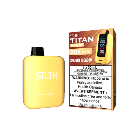STLTH TITAN MAX DISPOSABLE - SMOOTH TOBACCO (4PCS/CTN) [AB] 30ML 20MG