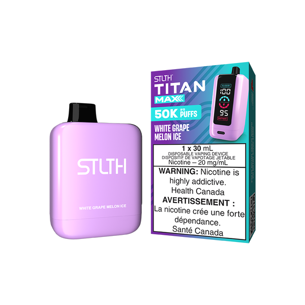 STLTH TITAN MAX DISPOSABLE - WHITE GRAPE MELON ICE (4PCS/CTN) [MB] 30ML 20MG
