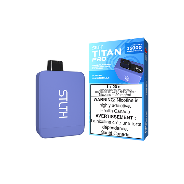 STLTH TITAN PRO DISPOSABLE - BLUE RAZZ (5PCS/CTN) [ON] 20ML 20MG