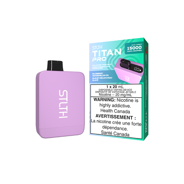 STLTH TITAN PRO DISPOSABLE - BLUEBERRY WATERMELON ICE (5PCS/CTN) [MB] 20ML 20MG