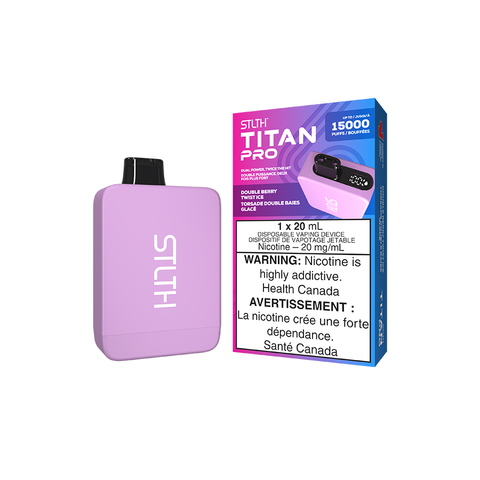STLTH TITAN PRO DISPOSABLE - DOUBLE BERRY TWIST ICE (5PCS/CTN) [AB] 20ML 20MG