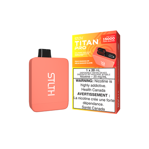 STLTH TITAN PRO DISPOSABLE - PEACH BANANA ICE (5PCS/CTN) [ON] 20ML 20MG