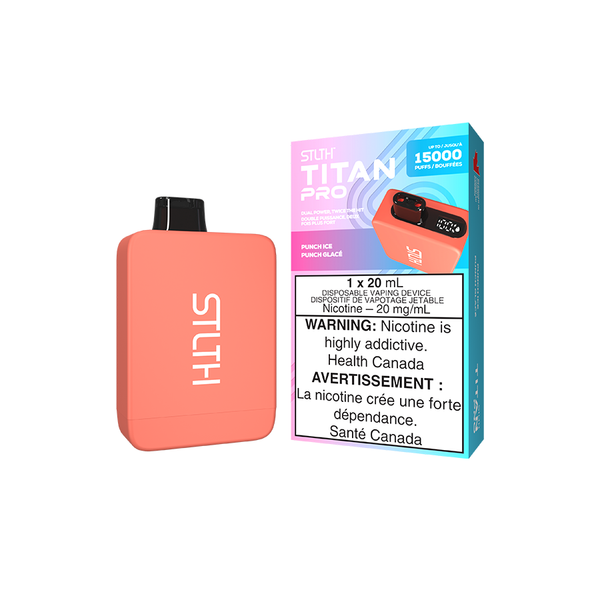 STLTH TITAN PRO DISPOSABLE - PUNCH ICE (5PCS/CTN) [AB] 20ML 20MG