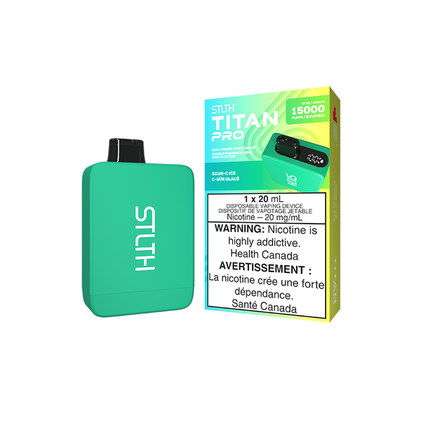 STLTH TITAN PRO DISPOSABLE - SOUR-C ICE (5PCS/CTN) [ON] 20ML 20MG