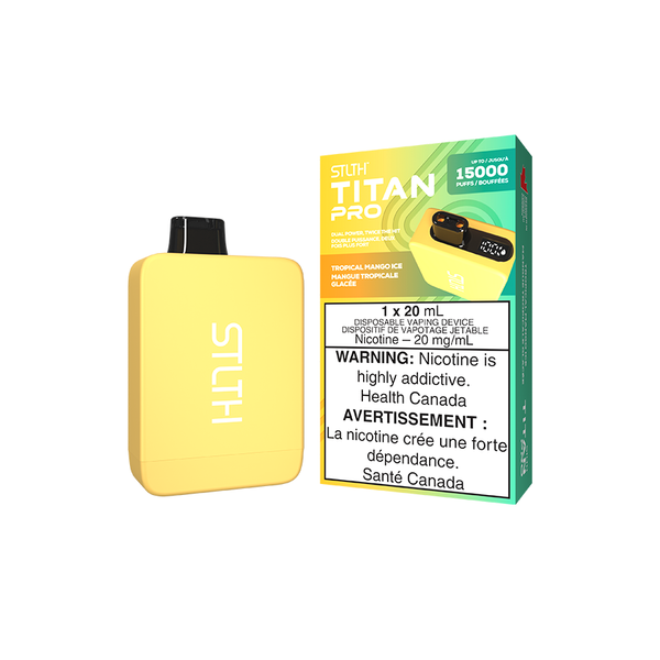 STLTH TITAN PRO DISPOSABLE - TROPICAL MANGO ICE (5PCS/CTN) [MB] 20ML 20MG