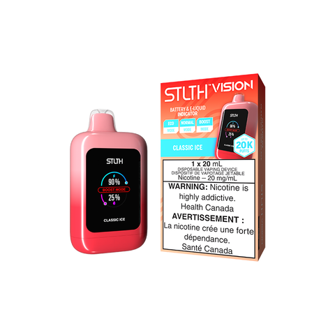 STLTH VISION DISPOSABLE - CLASSIC ICE (4PCS/CTN) 20ML 20MG