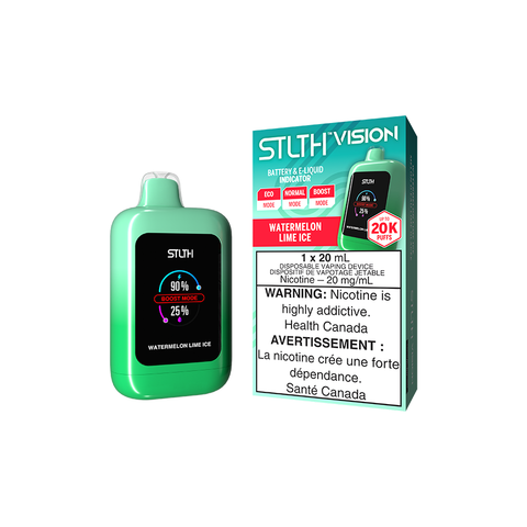 STLTH VISION DISPOSABLE - WATERMELON LIME ICE (4PCS/CTN) [ON] 20ML 20MG
