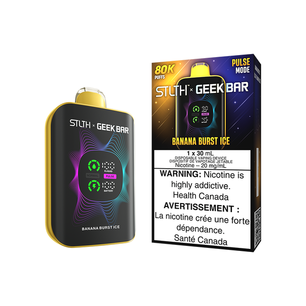 STLTH X GEEK BAR DISPOSABLE - BANANA BURST ICE (4PCS/CTN) [AB] 30ML 20MG