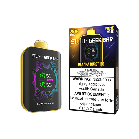 STLTH X GEEK BAR DISPOSABLE - BANANA BURST ICE (4PCS/CTN) [AB] 30ML 20MG