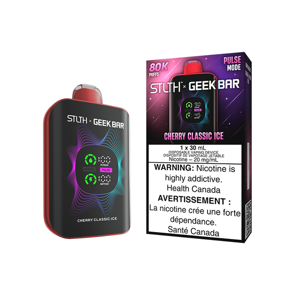 STLTH X GEEK BAR DISPOSABLE - CHERRY CLASSIC ICE (4PCS/CTN) [AB] 30ML 20MG