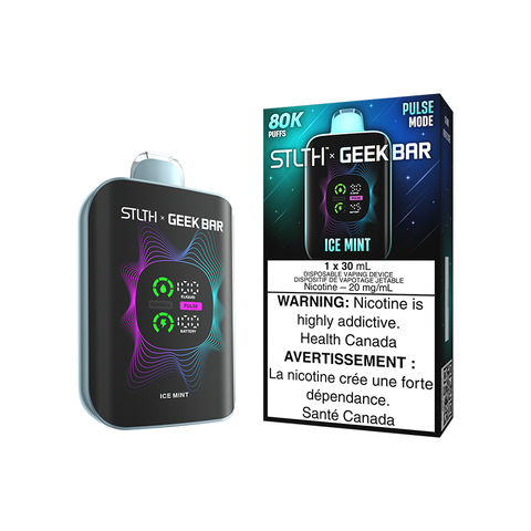 STLTH X GEEK BAR DISPOSABLE - ICE MINT (4PCS/CTN) [AB] 30ML 20MG