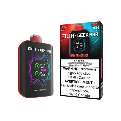 STLTH X GEEK BAR DISPOSABLE - RED PUNCH ICE (4PCS/CTN) [AB] 30ML 20MG